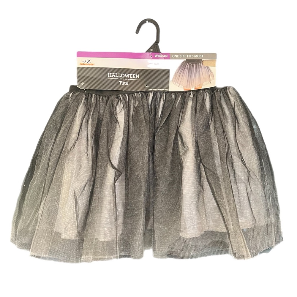 🌻5 for $25🌻 NWT Halloween Costume Black White Tulle Tutu Fairy Ballet Ballerina